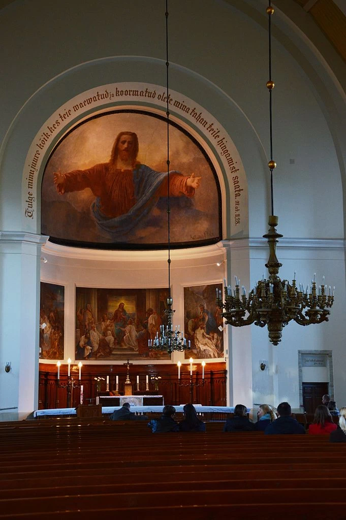 Affresco dell'abside e della volta absidale della Chiesa Carlo di Tallinn - Tallinn